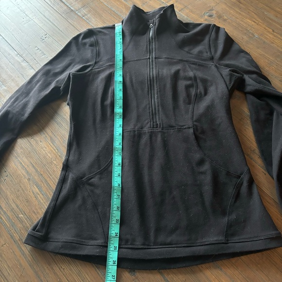 Lululemon Athletica size 8 solid black half zip define pull over - Picture 15 of 16